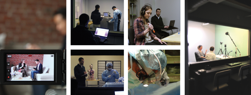 Picture: Grid of different images showing usability testing