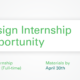 Design Internship details graphic