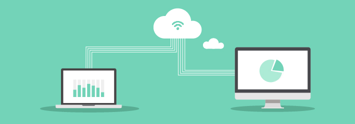 Illustration of electronic data capture across two computers